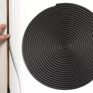 폼 백커 로드 1/8인치 고무 19.6피트 콜크 세이버 틈새 관절용 검은색 밀폐 셀 삽입 도구