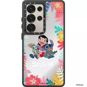 모란카노 디즈니 스티치 힐링네츄럴 미러 범퍼 갤럭시 케이스