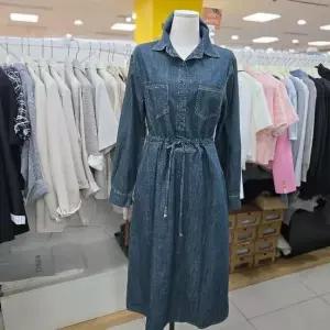 [하프클럽/] DP01 허리스트링데님원피스 KDOH700