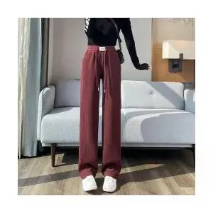 여자9부바지 앙코르 레드 바나나 바지 슬림핏 하이웨스트 9부 와이드 ible1
