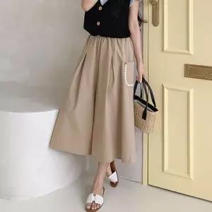 [다잇템]여자 건빵 맞주름 레이스 고무줄 칠부 반바지 (35772272A)