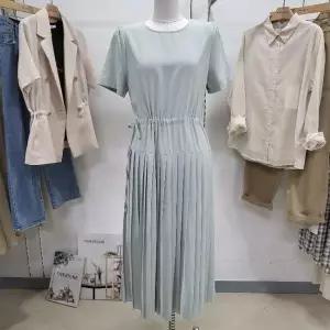 [하프클럽/] DP01 셔링 핀턱 주름 쉬폰 원피스 OBOD516