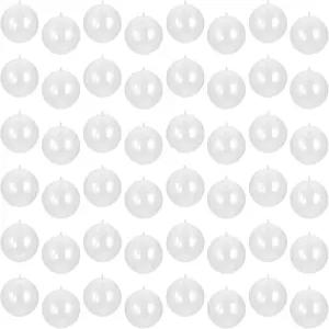 신정은 48팩 80MM/3.15 투명 플라스틱 충전 볼 두꺼운 아크릴 장식 크리스마스 트리용 구 파티 및 결혼식