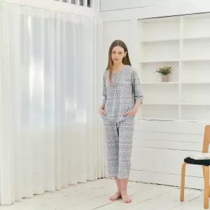 (여성속옷)폴리스판 에스닉 나염 홈웨어VEPS102S