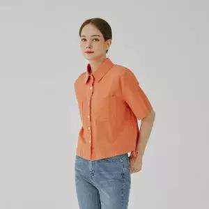 [하프클럽/숲]사이드 셔링 반팔 블라우스(SZ7SS82)