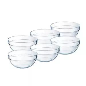 루미낙 엠필러볼 전자렌지용 강화유리 믹싱볼 샐러드볼 엠필러블볼 8호 (20cm) 6개 전용박스 1세트