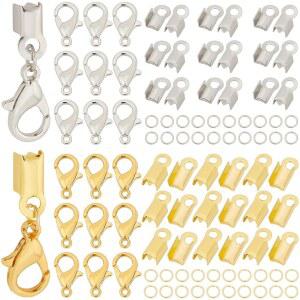 써니클루 1박스 500개 주얼리 소견 키트 접이식 코드 엔드 크림프 팁 캡 랍스터 집게 점프 링 액세서리 DIY