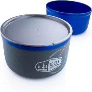 캠핑 여행 배낭여행 피크닉 및 바비큐를 위한 GSI 아웃도어 초경량 둥지 볼과 머그컵