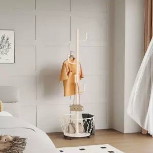 스탠드 모자걸이 옷걸이 나무가지형 가방걸이 수납바구니 행거 철제행거