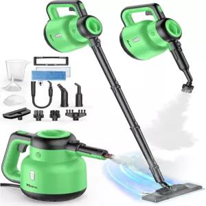 분리 가능한 가정용 휴대용 스팀 청소기 포함 걸레 12-in-1 멀티 액세서리 빠른 15초 열 221°F 바닥 찜기