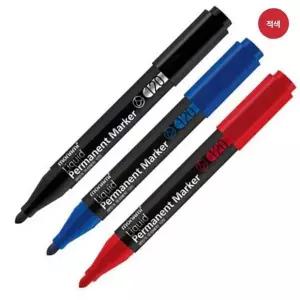 모나미 생잉크유성매직 120(2.0mm/적색/둥근닙)