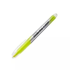문화 언더라인 에스형광펜 (노랑/4.0mm)