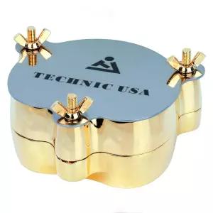 S Dent TUV CE 7 Cu-Zn 합금 알루미늄 틀니 플라스크 치과 실험실 가짜 치아 끓는 상자