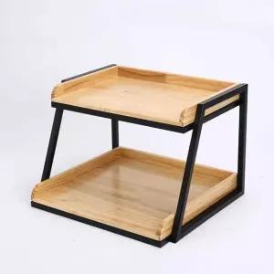 2단 선반 트레이 편의점 그릇 과일 진열대 스탠드선반