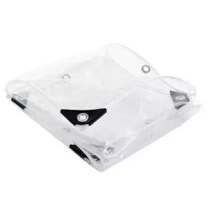 투명 방수 천 레인 커버 타포린 가림막 대형 방수포