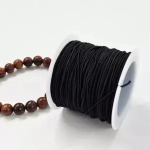 DIY 염주 블랙 팔찌 만들기 비즈 고무줄 20m 나일론