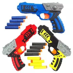 해피아이 아동용 미션클리어 다트건 3종 + 흡착 스펀지탄 3종 x 4p 세트