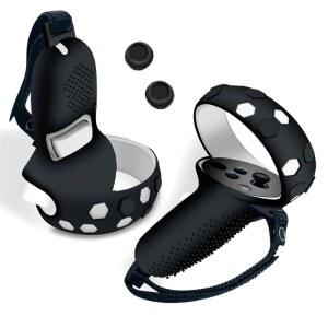 통제테이프 Oculus Quest VR 액세서리용 보호 커버 Vr 컨트롤러 핸들 그립 케이스 2용 실리콘 슬리브