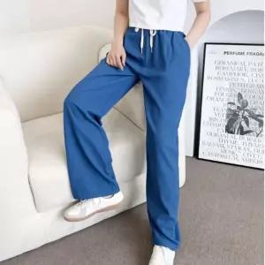 와이드 여성 밴딩팬츠 여름 쿨링 팬츠 츄리닝 바지