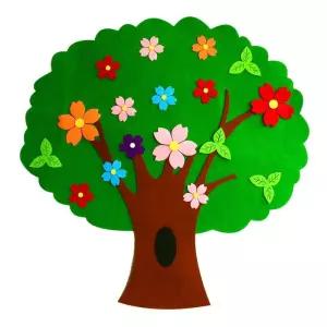 입체 트리 부직포 DIY 나무 교실 미술 장식 벽 소품