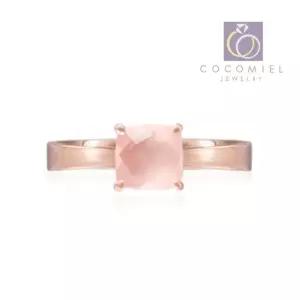 코코미엘 로즈 원석 실버 반지 1개 링 스톤 원석