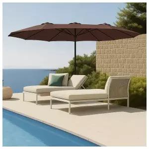 시원 그늘 초대형 파라솔4.5m(브라운)