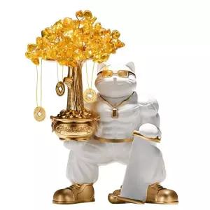 헬스장 개업선물 복고양이 소품 근육 계산대 프런트 사무실 대형 고양이