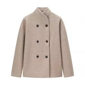 여자 모직코트 캐주얼 더블 가을 모직 코트 원픽3