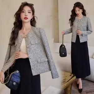 여자 모직코트 프렌치 코트 가을 예쁜 경량 럭셔리 모직 쇼트 상의 원픽3