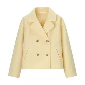 여자 모직코트 더블 가을 쇼트 모직 코트 원픽3