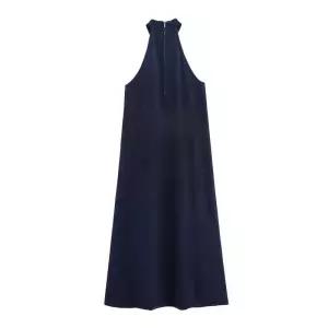 원피스 청 가을 청데님 여자스커트 홀터넥 원템3