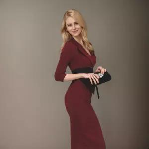 여자 가을 원피스 춘추복 배색 오피스룩 드레스 백스커트 원픽3