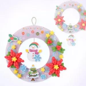 플레이콘 겨울을 담은 리스 만들기 5인용