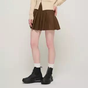 로아드로아 우먼즈 데일리 플리츠 테니스 스커트 (브라운) - 멀티 {WLM}