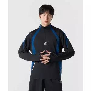 엄브로 PTR 풋볼 트레이닝 하프집업 블랙 UR121SFS39 UR121SFS39_BLK0