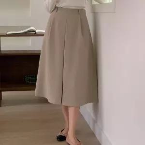 [신상오픈런]맞주름치마 에이라인 엑스라지 스프링 롱스커트 (29988224)