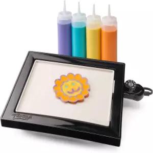 프레스토 07080 팬고그 쿨 터치 전기 그리들 소규모 가정에 이상적인 크기 팬케이크 아트를 위한 반죽병 및