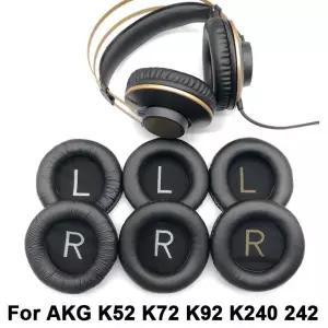 AKG K52 K72 K92 K240 242 헤드폰 이어 패드 쿠션 컵 커버 이어 패드 수리 부품 헤드셋 용 교체 용