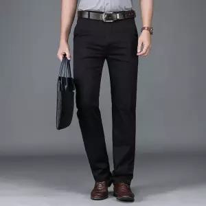 남자 팬츠 면 캐주얼 정장 스트레이트팬츠 린넨 하이웨스트 봄가을 면바지 긴 일자 루즈핏 비즈니스 admr1