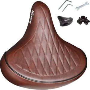 이중 충격 흡수 볼 메모리 폼 방수 자전거 안장을 갖춘 남성용 와이드 시트 로드 바이크용 컴포트 소프트