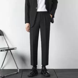 남성용 바지 캐주얼 와이드 면바지 린넨 일자 정장 admr1