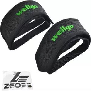 웰고 고정 기어 싱글 스피드 MTB 로드 바이크 자전거 페달 스트랩 ZEOSS 스티커 블랙 WE3100-ZEO