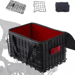 식료품 소형견 고양이를 위한 자전거 바구니 접이식 후면 스프링 시스템