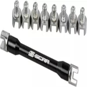 SCAR 스포크 렌치 세트 유니버설 휠 스패너 모터사이클 더트 바이크 모터크로스 엔듀로 도구