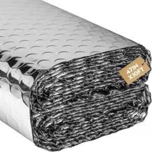 VUAOHIY 이중 반사 단열 롤 47인치 X10 양면 알루미늄 버블 RV 창문 및 단열재 여름 더위 차고 문 지붕