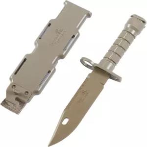 에어소프트 건을 위한 랜서 전술 M9 고무 칼 훈련 무술 가드 싸움 레그 홀스터 홀더 핸들 그립 포함 (Tan)