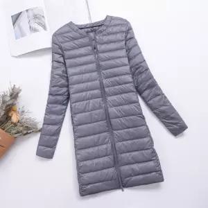 여성패딩 하프기장 이너 라운드넥 슬림 점퍼 심쿵직구