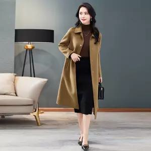 여성코트 양면 모직 핸드메이드 빅사이즈 캐시미어 울 코트 러쉬 심쿵직구