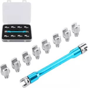 캠루식 모터사이클 스포크 렌치 세트 CNC 5.0-6.8mm 대부분의 자전거용 93mm/3.7인치(블루)