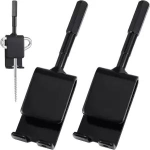 레리톤 2개 얼음 앵커 드릴 설치 어댑터 도구 말뚝 접지 오거 샤프트 판자형 겨울 낚시 쉼터 텐트 삽입